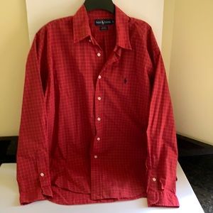 Red Ralph Lauren men’s dress shirt 100% cotton